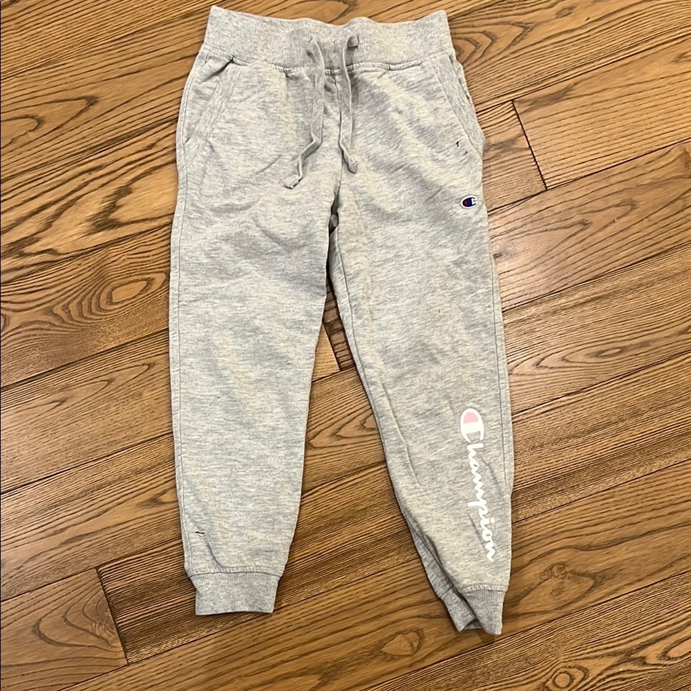 Champion Gray Joggers with Relaxed Fit and Drawstring Waist